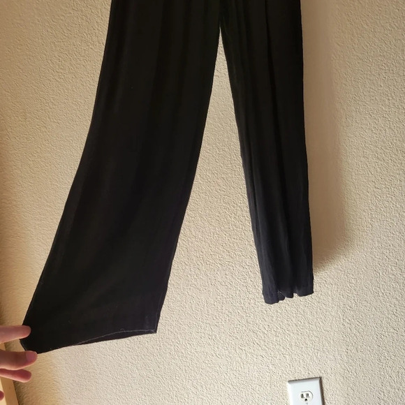 LULUS Black Deep V Neck Dolman Sleeve Pants Jumpsuit  Size Small - Picture 3 of 9